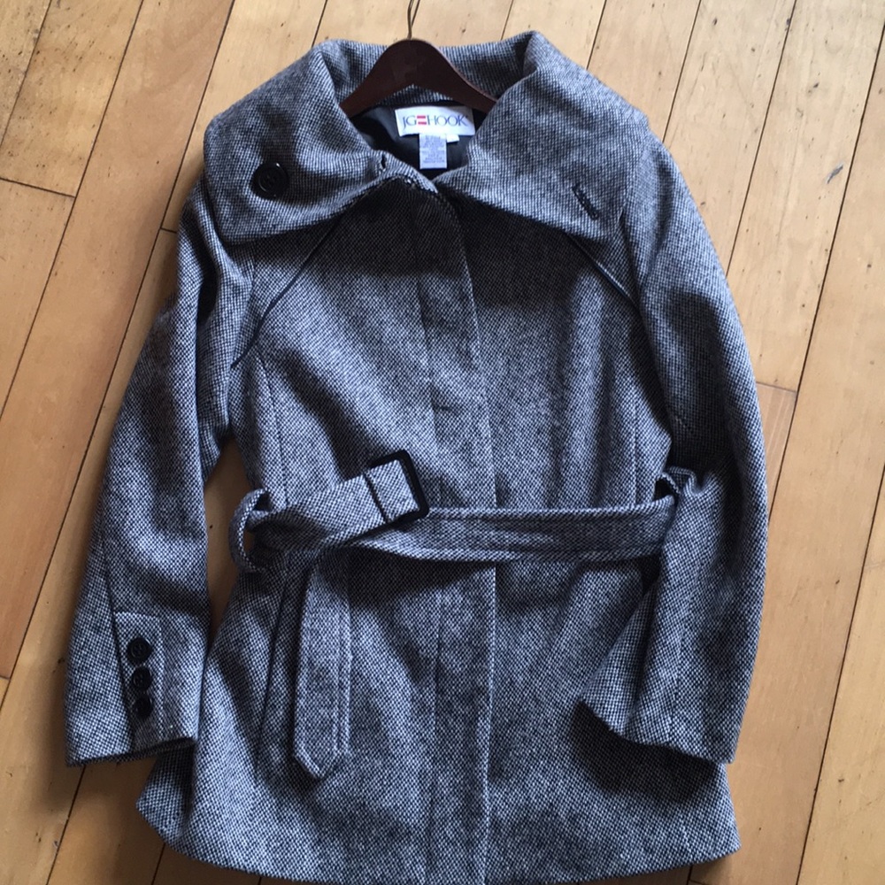 JG hook grey womens trench coat